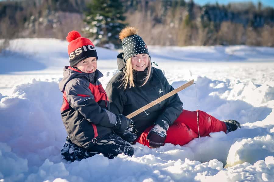 15 min. Tadoussac : Family-Friendly Ice Fishing Experience - Why the frozen setting is part of the appeal