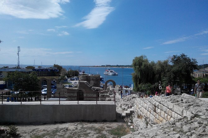 4-hour Boat Trip with Fishing, Lunch and Unlimited Drinks in Nessebar - The coastal views toward Pomorie