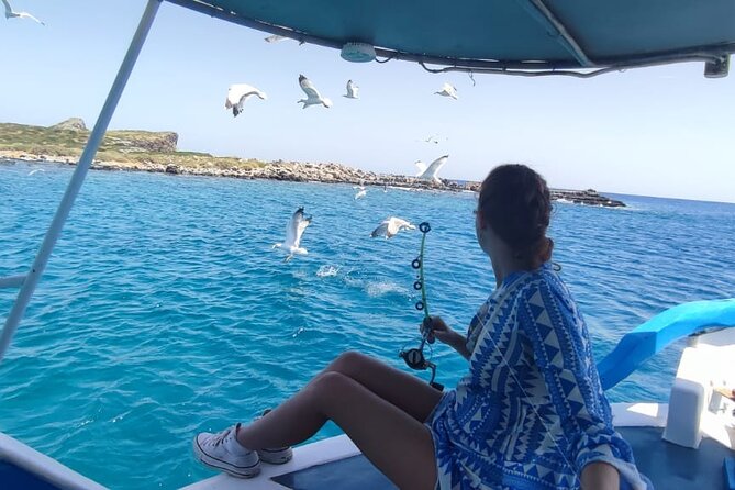 4 Hour Fishing and Swimming Boat Experience in Schisma Eloundas - Fishing for sardines, snapper, and more