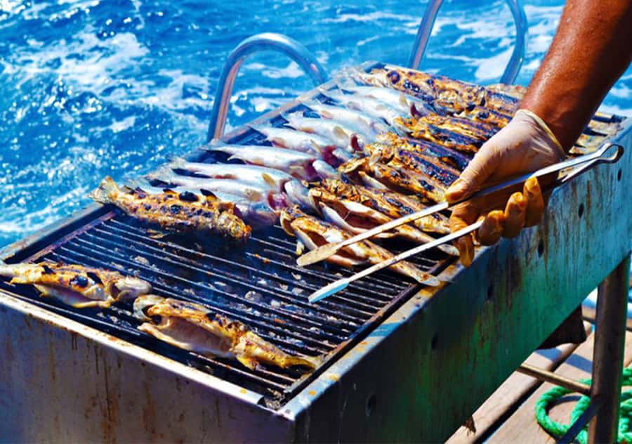 Agadir: Boat Trip with Fishing, Swimming, and BBQ Lunch - A Moroccan barbecue built around fresh fish