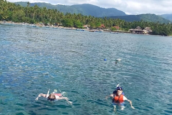 Bali: Fishing trip & Blue Lagoon Snorkeling with Lunch - Mount Agung from the water