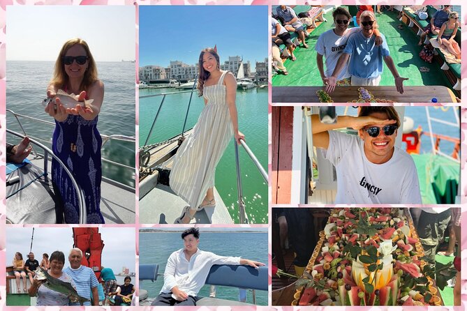 boat trip from 9 am to 3 pm fishing & swimming & barbecue & dessert - Swimming in the open sea, or staying dry