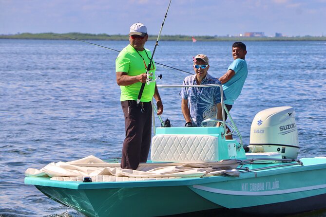 Cancun Fly Fishing large boat - Fishing Nichupte Lagoon near Cancun’s Hotel Zone