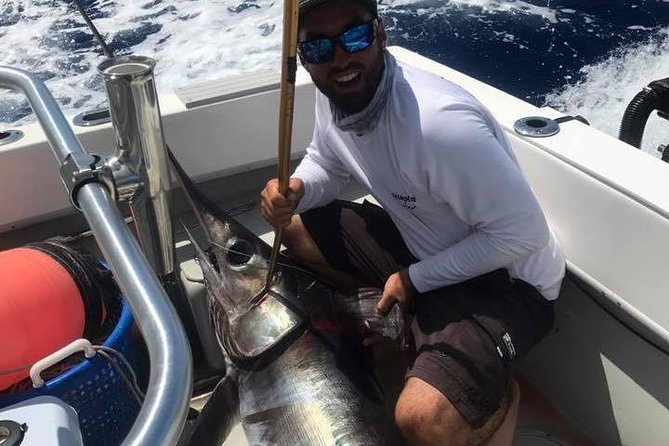 Cape Canaveral Deep Sea Fishing Charter - Shade helps, but this is still a day outdoors
