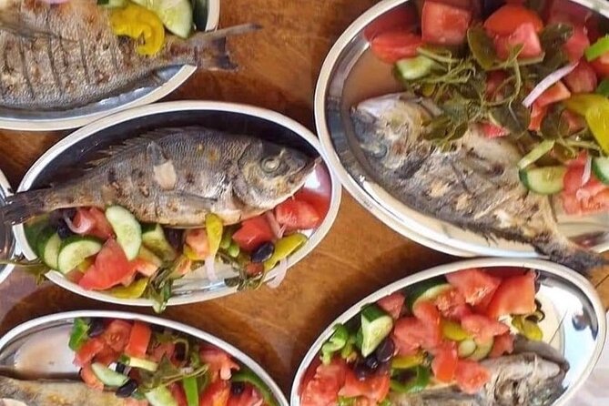 Captain Manolis Fishing with barbecue on the boat - Swimming and snorkeling add a useful second act