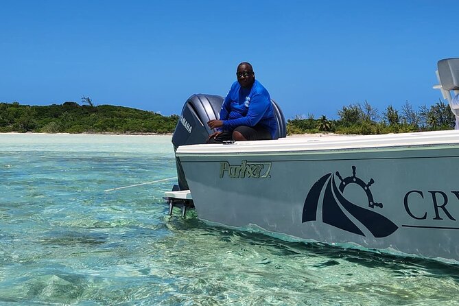 Crystal Bay Exclusive Private Exuma Boating & Fishing Excursions - Nurse sharks at Compass Cay