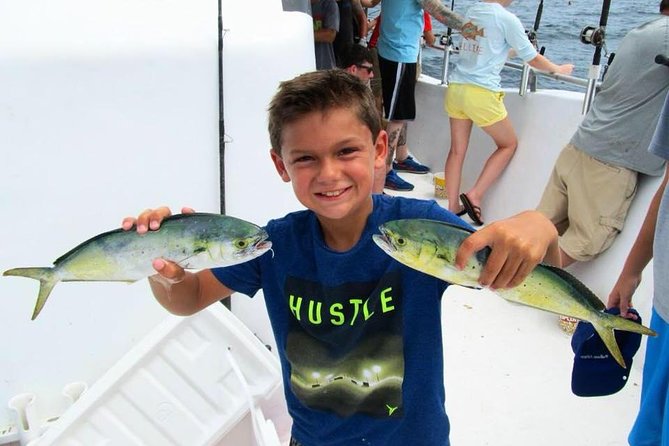 Destin: Party and Walk-On Fishing trip - Families, children, and seasickness