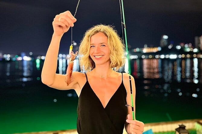 Exclusive Squid Fishing on Chic Floating Café from Pattaya - When the catch becomes dinner