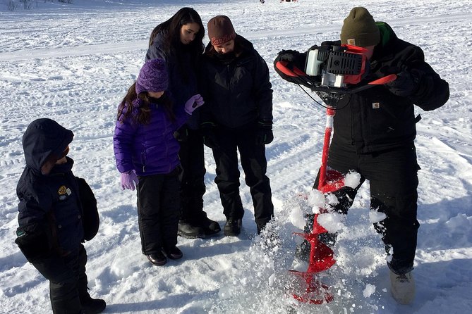 Fairbanks Ice Fishing Expedition in a Heated Cabin with Fish Cookout - Wildlife and the wider winter setting