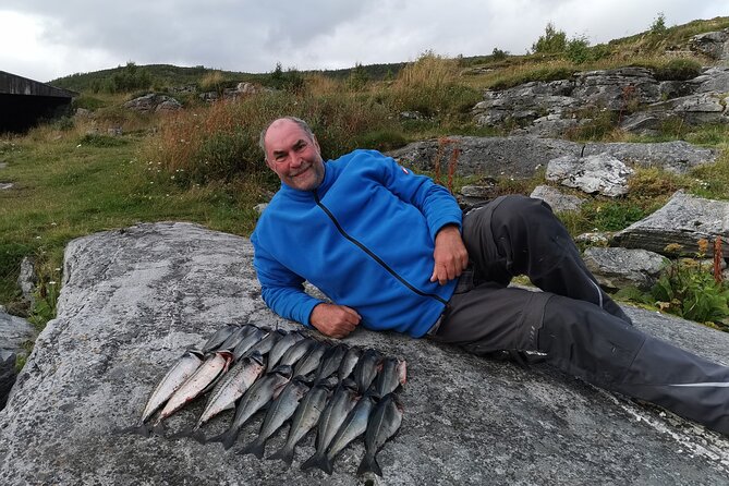 Fishing from shore - Preparing lunch the Norwegian way