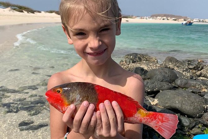 Fishing Snorkeling and Barbecue - Fishing off Boa Vista before lunch