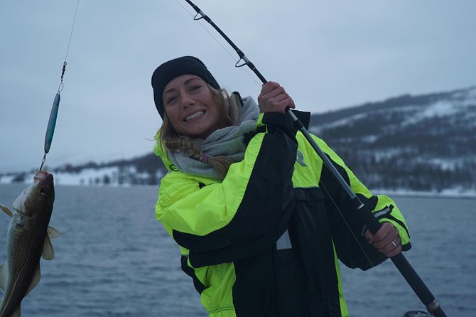 Fishing Trip with Luxury Catamaran in Tromso - Fishing for cod just outside Tromsø