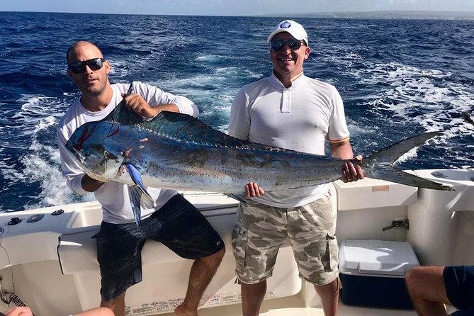Fishing Trips in Barbados onboard Nauti Dreams Luxury Charters - Leaving Bridgetown for the fishing grounds