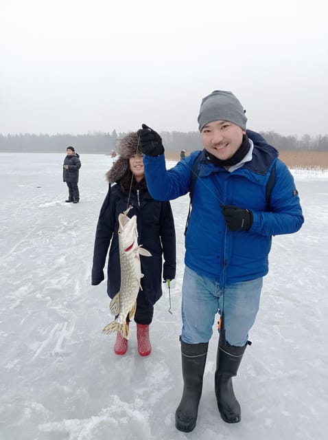 From Helsinki: Bodom Lake Ice Fishing with Food & Drinks - Meeting David at Storyville