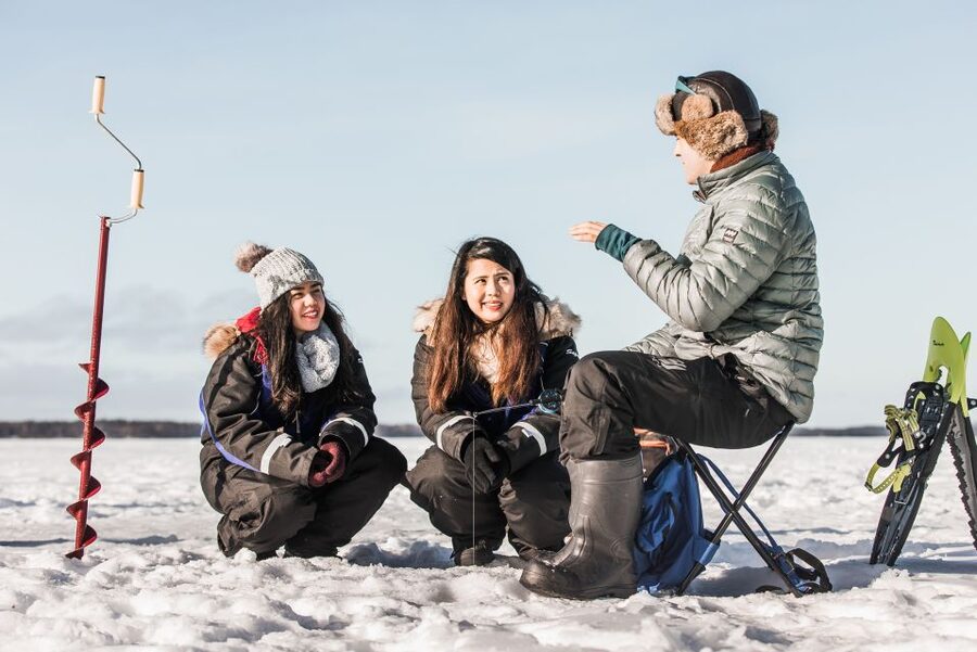 From Rovaniemi: Snowshoeing and Ice Fishing Tour - Key points at a glance