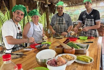 HoiAn:Making Lantern & Cooking Class-BasketBoat Ride,Crab fishing