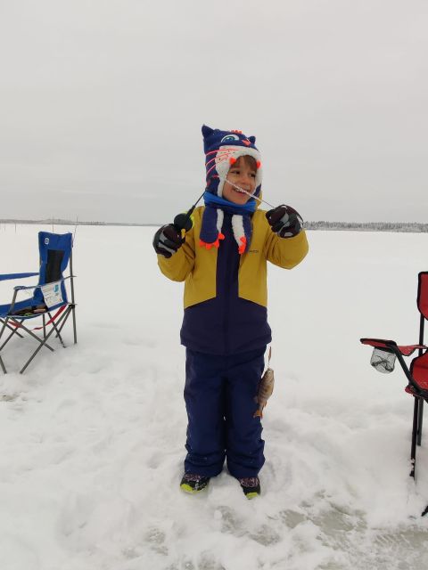 Ice Fishing Adventure in Levi with Salmon Soup - Catching, cooking, or carrying home your fish