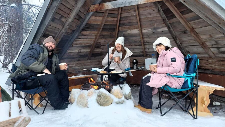 Ice Fishing Adventure in Levi with Salmon Soup - Clothing matters more than fishing skill