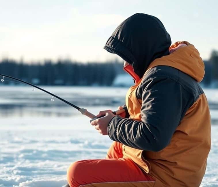Ice Fishing Adventure in Levi with Salmon Soup - Learning the old Finnish way to fish