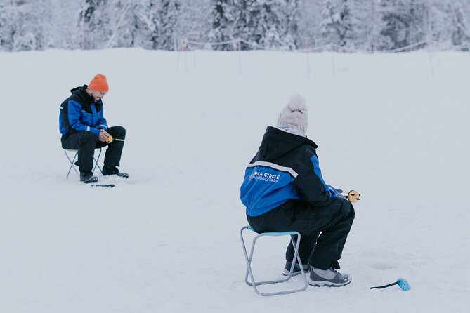 Ice Fishing by Snowmobile in Levi - Learning the practical side of ice fishing