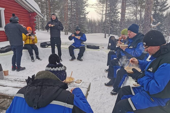 Ice fishing experience - Snowshoeing through the winter scenery
