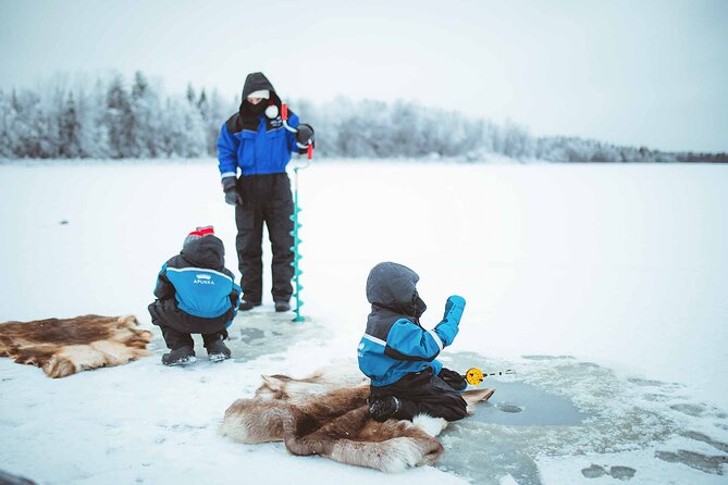Ice Fishing Like a Finn, Apukka Adventures Rovaniemi - The frozen lake is the main attraction
