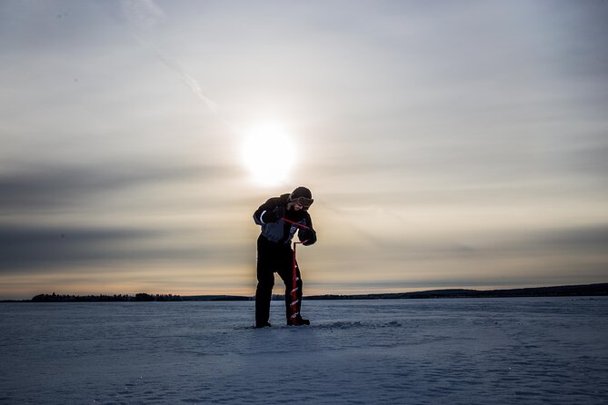 Ice Fishing on a Frozen Lake in Levi - Clothing and winter comfort