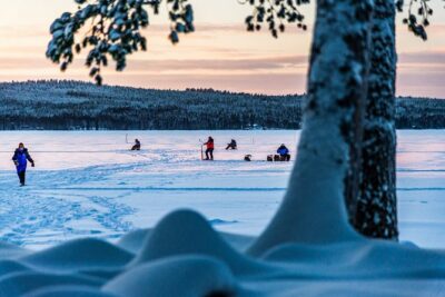 Ice Fishing Trip in Rovaniemi