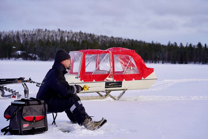 Ice Fishing with Snowmobiles - Learning the snowmobile before the ride