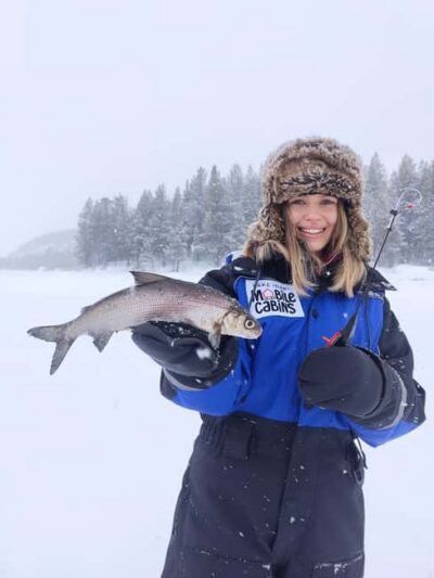 Inari: 2 hour Ice Fishing at Lake Inari