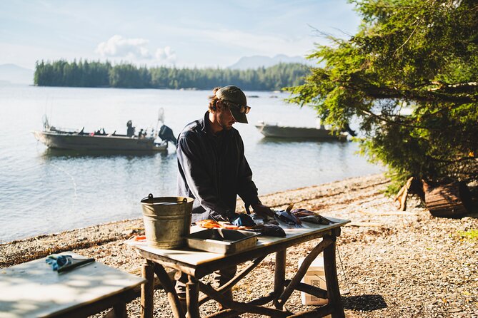 Ketchikan Alaska Fishing and Wilderness Dining - Fishing for lunch along Ketchikan’s wild coast