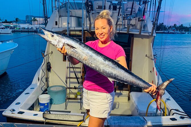 Key West Private Fishing Charters- 4 HRS 36 FT HATTERAS COWBOY - Finding fish beyond Key West
