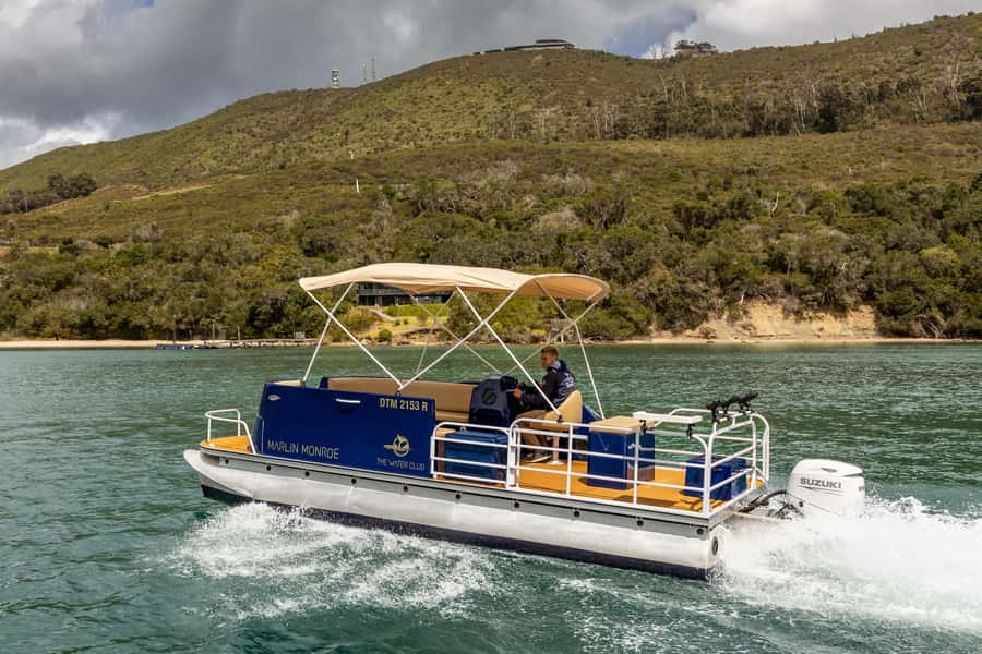 Knysna Lagoon Fishing Charter - Setting Out From Thesen Harbor Town