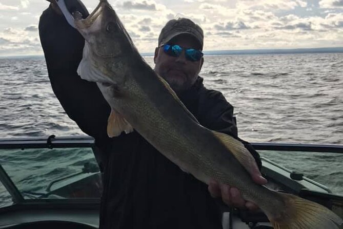 Lake Erie Walleye Fishing Charters - The captain and the feel on the water