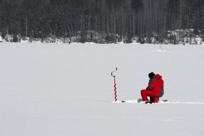 Lakeside Sauna Trip with Ice Fishing and Ice Swimming