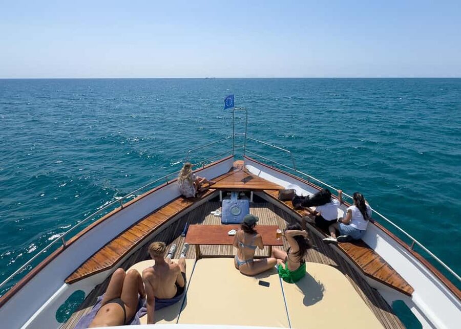 Larnaca: Relaxing Cruise with Fishing and BBQ Lunch - Leaving Larnaca Marina and settling in