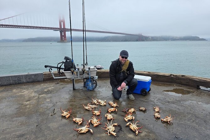 Learn to Catch and Cook Crab under Golden Gate Bridge SF - From crab snare to on-site meal