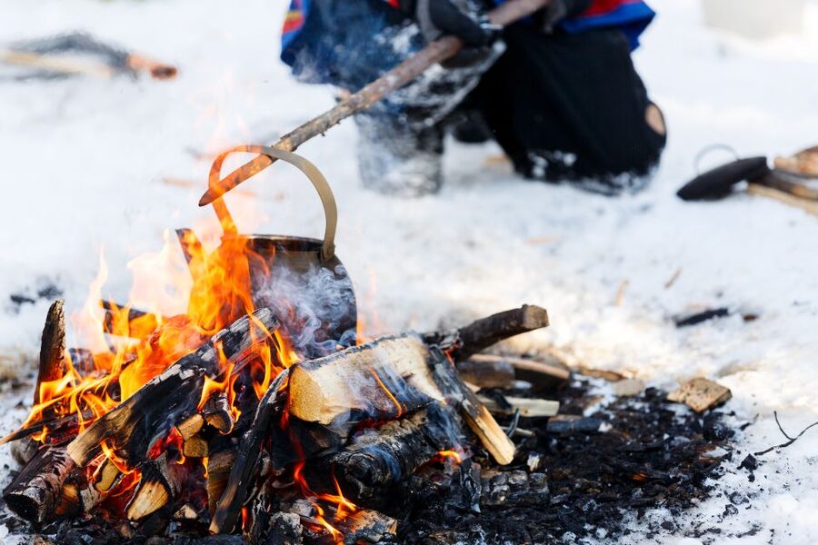Levi: Ice Fishing by Snowmobile - From Levi to the Arctic forest