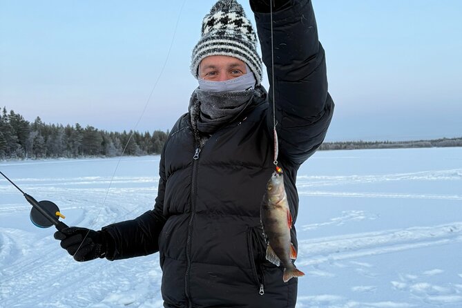 Levi Ice Fishing Experience in the Wild with Campfire Treats - Who will enjoy this outing most?