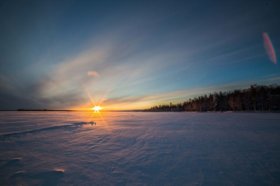 Levi: Ice Fishing on a Frozen Lake - The small-group atmosphere and the guide