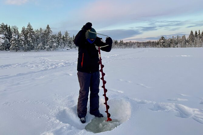 Levi: Small group ice fishing experience - The value of $108.14 for two and a half hours