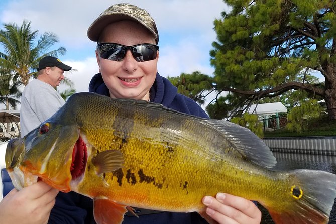 Peacock Bass Fishing Trips Near Key Largo - Who will get the most from this fishing trip