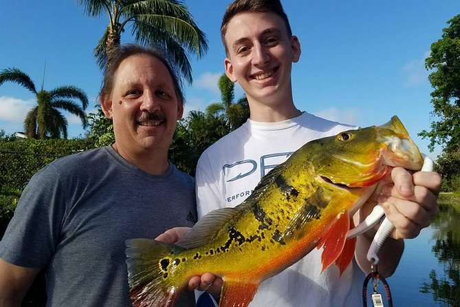 Peacock Bass Fishing Trips near Palm Beach Florida - The fish: peacock bass and surprise catches