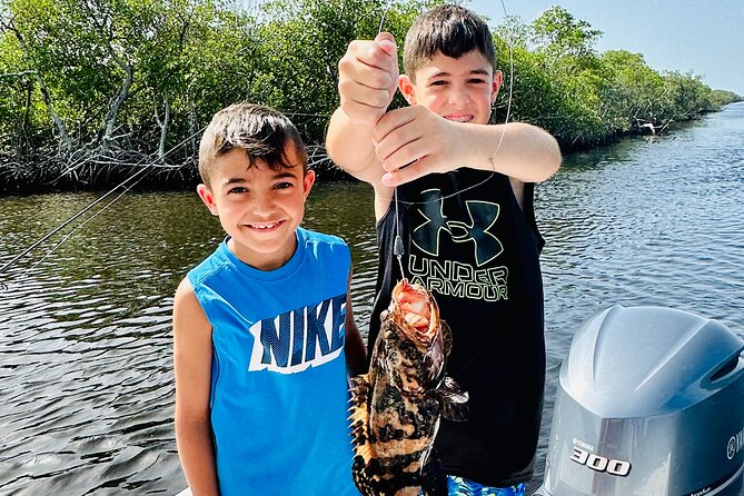 Private 2 Hour Kids and Family Fishing Marco Island, FL - The private boat and group size