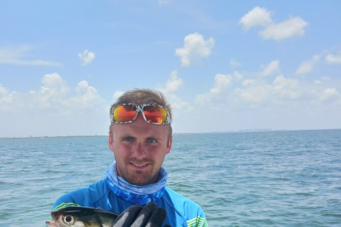 Private 4 hr Fishing Tour with Master Captain Bill Phillips - Passing the Sunshine Skyway Bridge