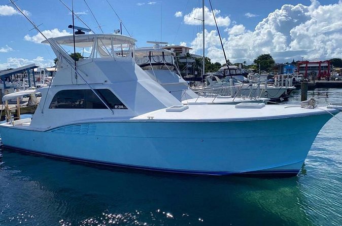Private 45 Hatteras Sportfishing in Nassau - How the crew handles families and mixed groups