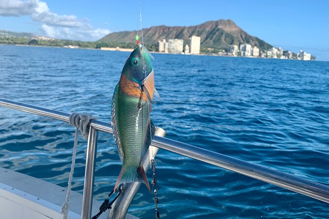 Private Fishing Charter for Family and Friends in Honolulu - Leaving Kewalo Basin Harbor near Waikiki