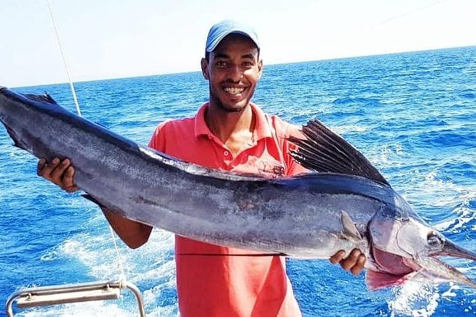 Private Fishing Full Day Boat with Equipment and Lunch - Hurghada - Lunch, coffee, and a slower hour at sea