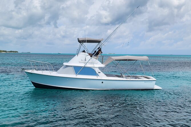 Private Snorkeling or Fishing from Nassau - 31ft Sitting Pretty - A Private Nassau Charter With Room to Change Plans