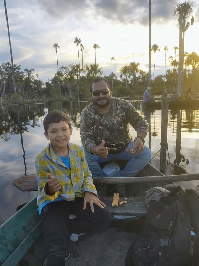 Puerto Maldonado: Lake Yacumama sunset and piranha fishing - Piranha fishing that keeps you involved